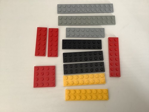 Thin lego bricks assorted - thin,