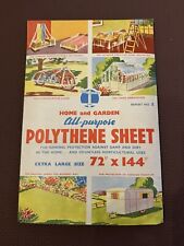 Vintage Woolworths Polythene Sheet Decorating Garden Etc ‘Town And Country’