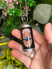 Handmade NEWCASTLE BROWN ALE CAN BAUBLE car hanger HANGING decoration XMAS tree
