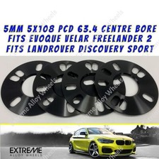 Fits Land Rover Wheel Spacers 5mm Discovery Sport Evoque Velar 5x108 63.4 x 4