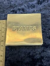 Stamps Box Art Deco Pewter