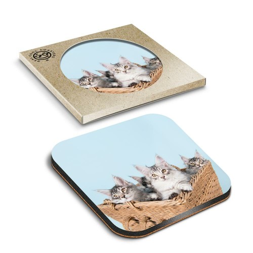 Boxed square coasters - 1,