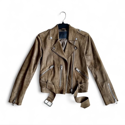 Allsaints biker moto suede - biker,