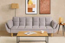 Ashby Velvet 3 seater Sofa Bed Futon Settee