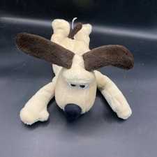 Vintage Wallace And Gromit Plush Beanie Toy Born To Play 1989 BBC Dog vintage