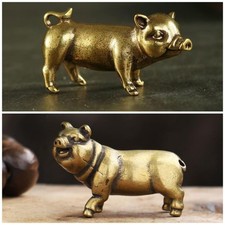 2pcs Decorative Brass Pig