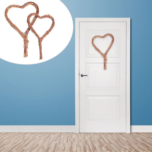 Pcs rattan hearts - pcs, wall