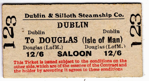 Steamer ferry ticket - steamer, ticket: