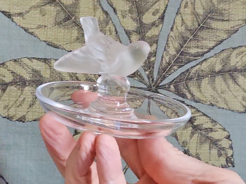 Lalique bird trinket dish - lalique,