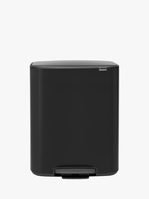 Brabantia Bo Pedal Bin 60L Matte Black H65.2xW54.1xD36.3cm {Damaged/Marks) B+