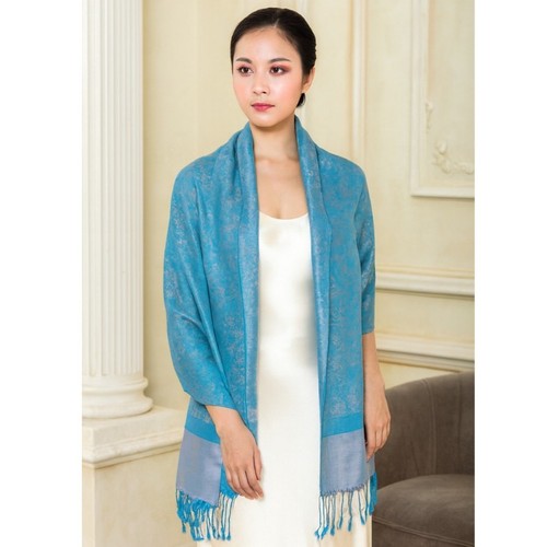 Pashmina cashmere silk paisley - pashmina,