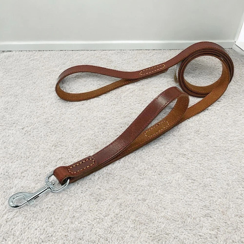 5ft long brown leather - brown, dog