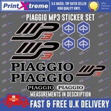 Piaggio MP3 Decals Stickers