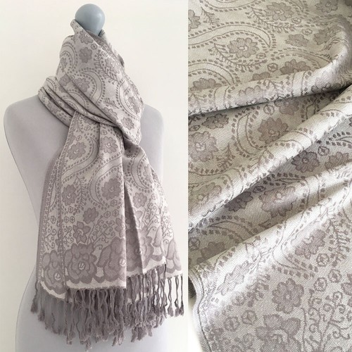 Large paisley floral pashmina - large,