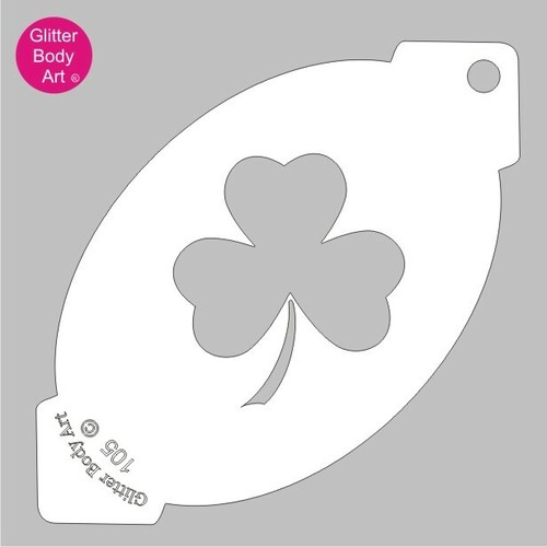 Irish shamrock face - irish, paint