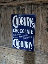 CADBURYS CHOCOLATE ENAMEL SIGN