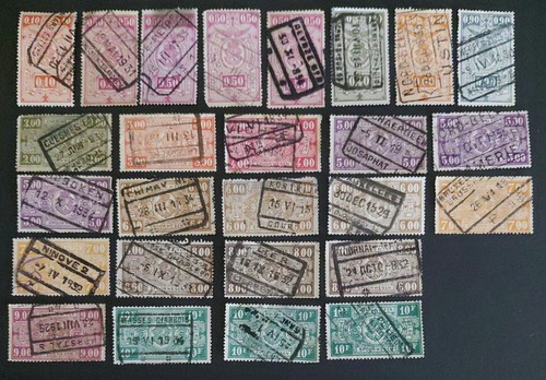 Belgium railway parcel - railway, stamps