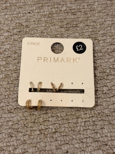 Primark pack gold tone hoop - primark,