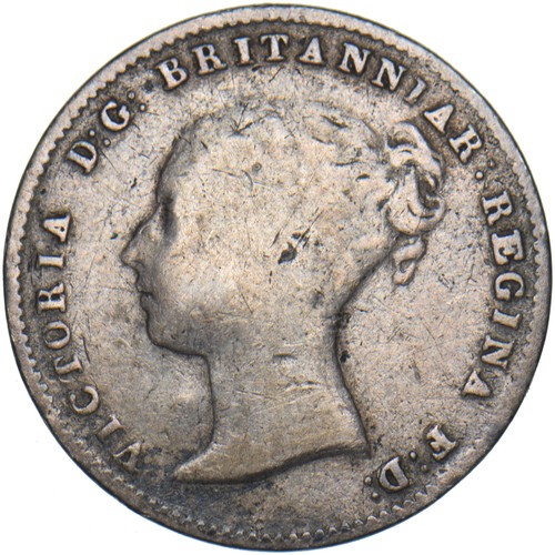 1843 threepence victoria - threepence,