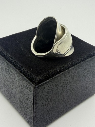 Hallmarked silver spoon ring - hallmarked,