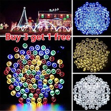 Waterproof LED Solar/ Battery Fairy Lights String Outdoor Garden Light Party