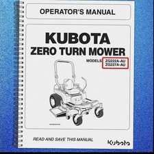 KUBOTA ZG222A-AU ZG227A-AU