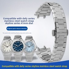For zenith DEFY SKYLINE 039300/9400 solid stainless steel watch band straps mens