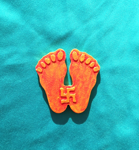 Hinduism good luck sign laxmi - good,