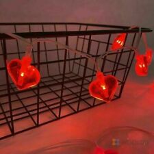 Love Heart Lights 10-20 LED Red Heart Shaped Valentines Day Gift Decoration