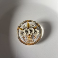 Vintage reverse carved lucite
