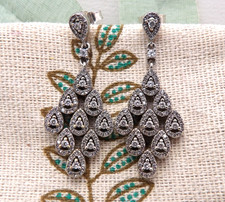 ❤️Genuine Pandora Shimmering Cascading Glamour Drop Silver Earrings S925 ALE ❤️