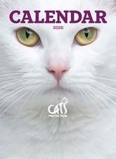 CATS PROTECTION 2026 CATS CALENDAR 225 x 305mm MONTH-TO-VIEW, CHARITY