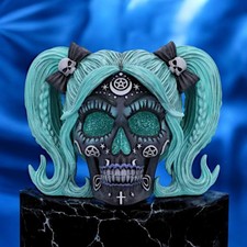 Witch Skull Gothic Statue