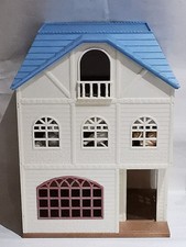 Sylvanian Families Sky Blue Terrace House Rabbit Mouse Giraffe Hedgehog Job Lot