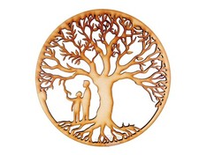 Wooden MDF Round Tree Of Life