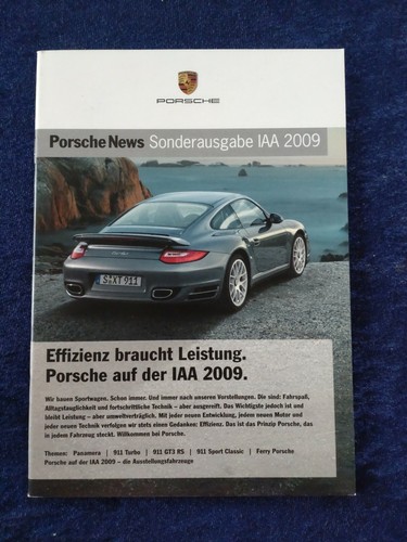 Porsche iaa 2009 - porsche, brochure