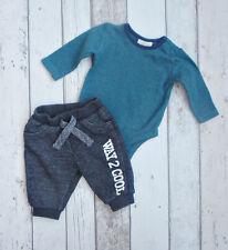 FAB Baby Boy Jogging Bottoms & Top Outfit - Next & F&F (up to 3 months) 