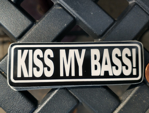 Kiss bass fishing sticker - bass,