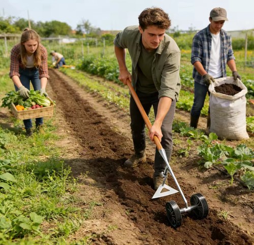 Manual garden hoe cultivator - hoe,
