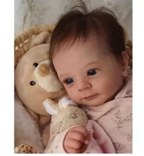 48CM Full Silicone Body Felicia Reborn Baby Doll Awake Newborn Baby Size 3D Skin