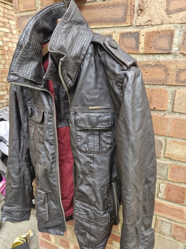 Superdry men brown leather - brown,