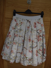 Ted Baker Tillye Oriental Cherry Blossom Floral Skirt Midi Skirt Size 8  G3
