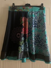 Desigual skirt size L multicoloured cotton mix 