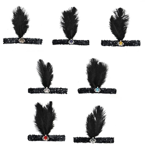 Elegant 1920s flapper headband - elegant,