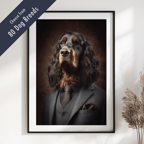 Smartly dressed dog portrait - dog,