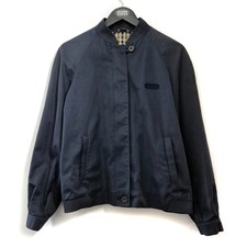 Aquascutum M harrington Jacket With Club Check lining Vintage Navy