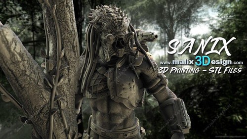 Predator sculpture statue - ,