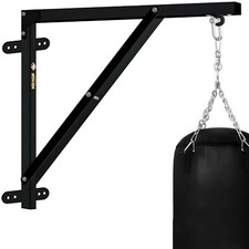 Punching Bag Wall Bracket Stand Heavy Duty Hanging Size Gold Black Silver 