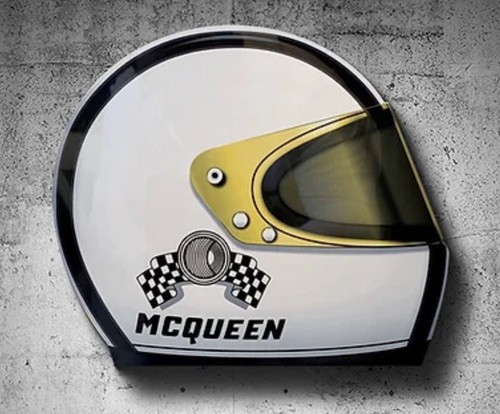 Steve mcqueen racing helmet - steve,