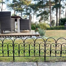 5 x Metal Garden Lawn Edging Path Flower Bed Border Fence Panels (45cm x 41cm)